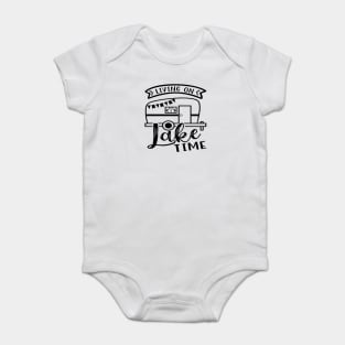 Living On Lake Time Camping RV Baby Bodysuit